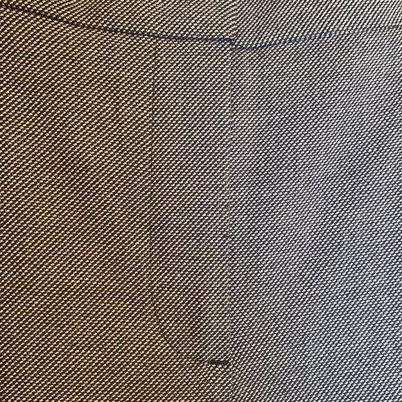Loft Marisa High Waist Pants Blue Chevron Herringbone Pattern SZ 14 Business - Picture 3 of 15